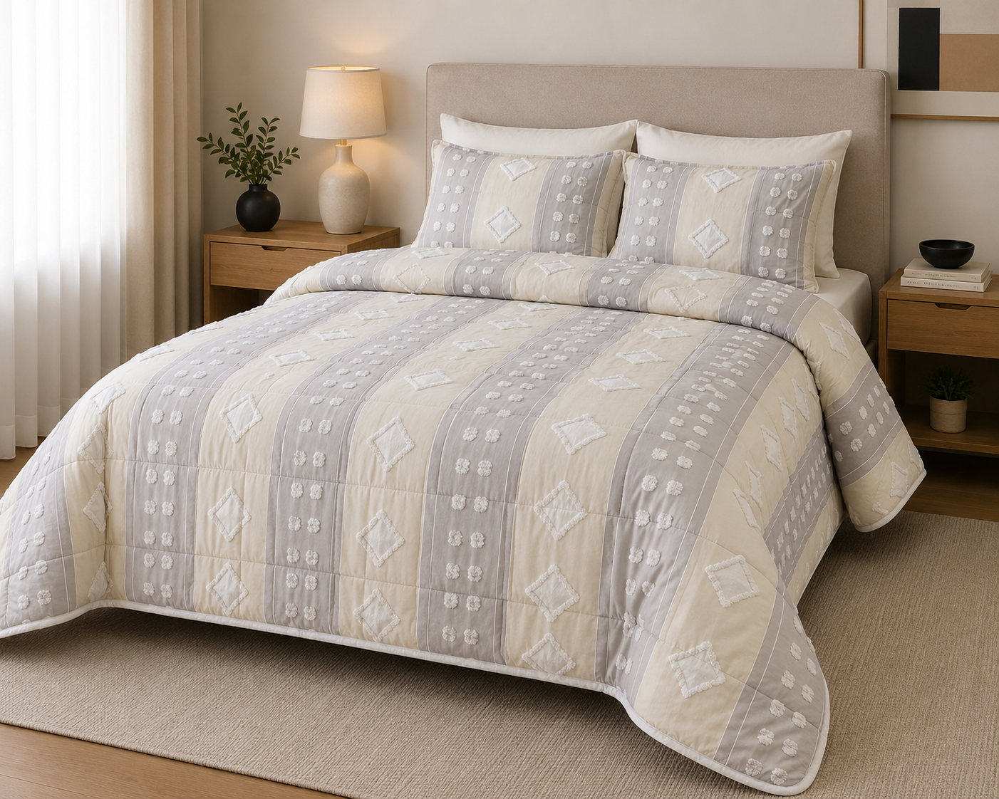 Acolchado simil plumon premium Queen