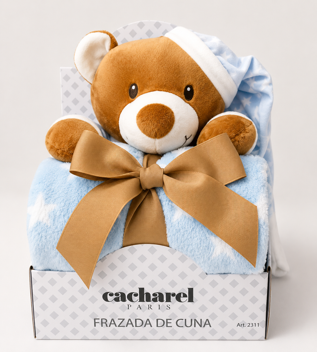 Frazada De Cuna Con Peluche Cacharel