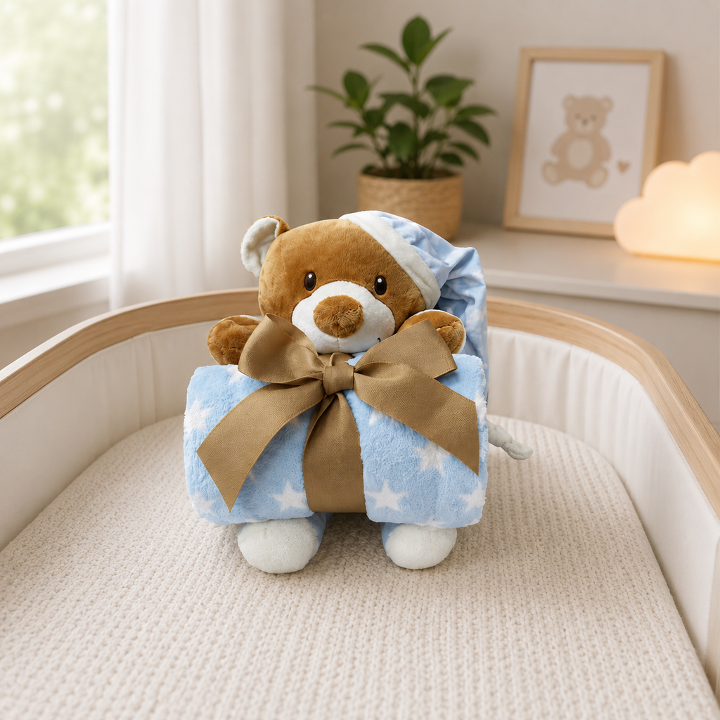 Frazada De Cuna Con Peluche Cacharel