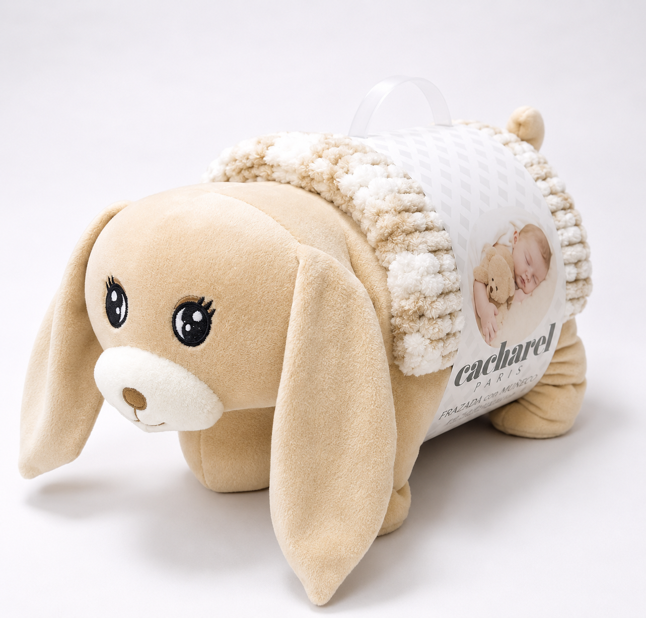 Frazada Con Almohada Muñeco Cacharel
