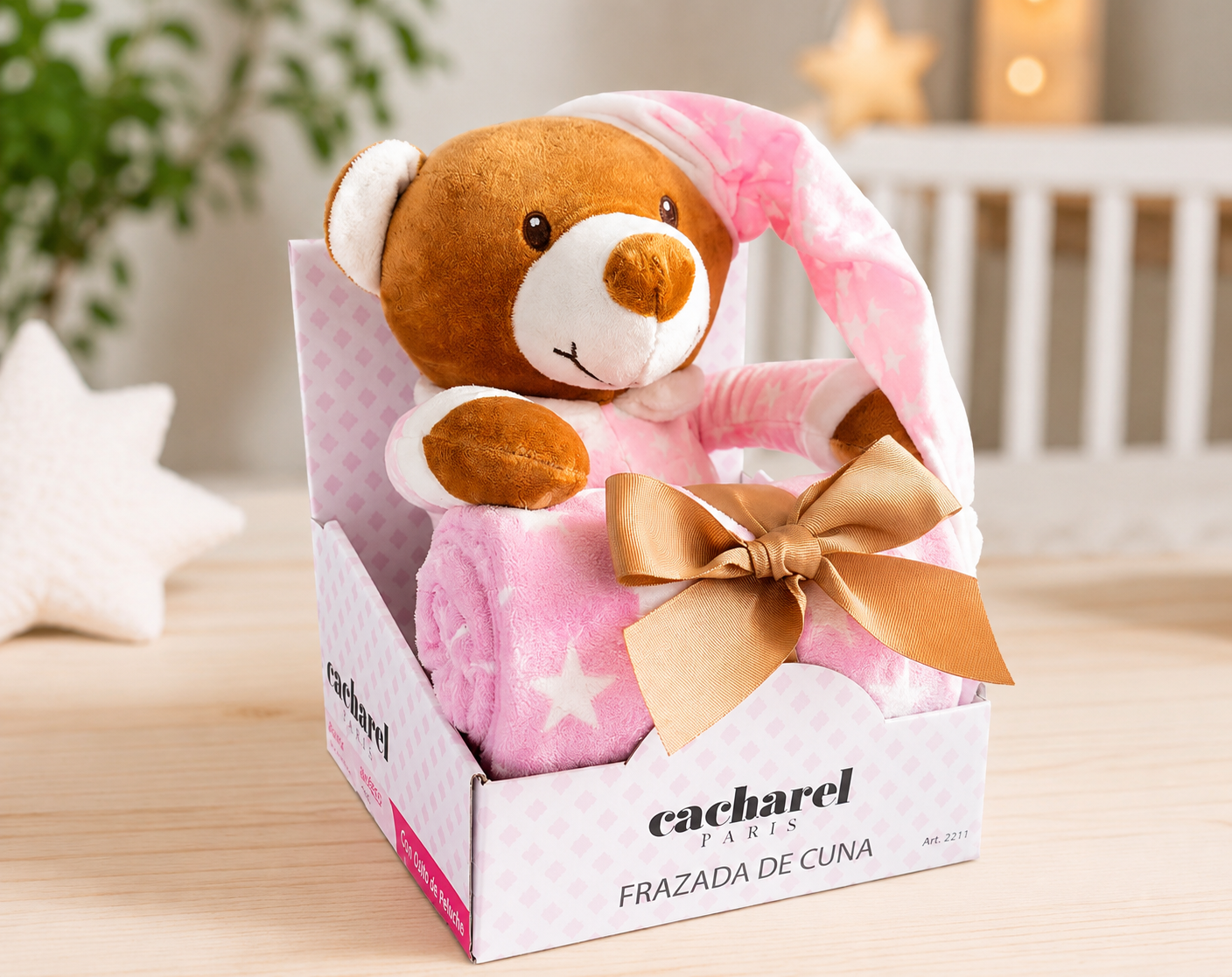 Frazada De Cuna Con Peluche Cacharel