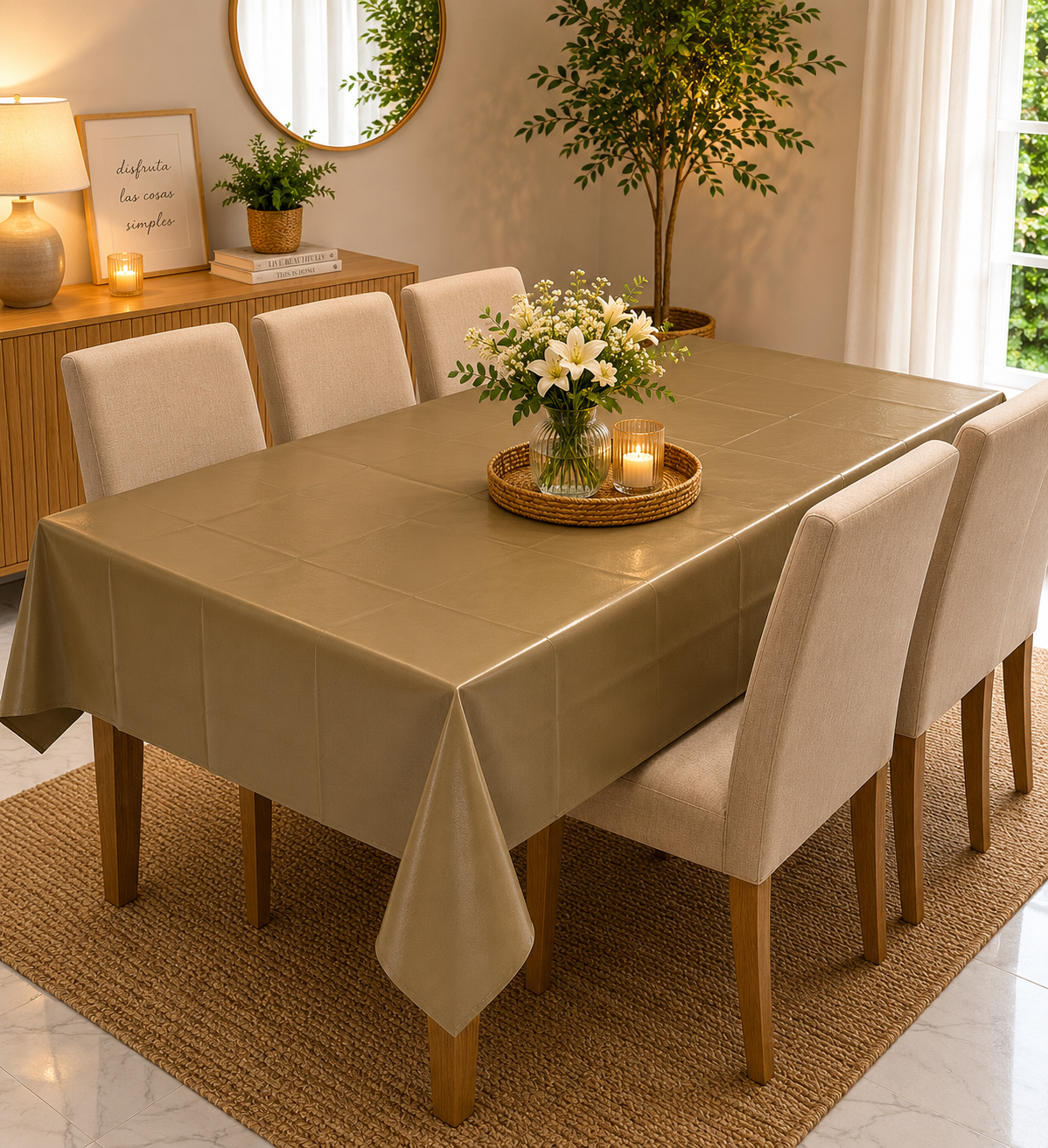 Mantel Ecocuero Con Felpa 1.45x2.00 MTS