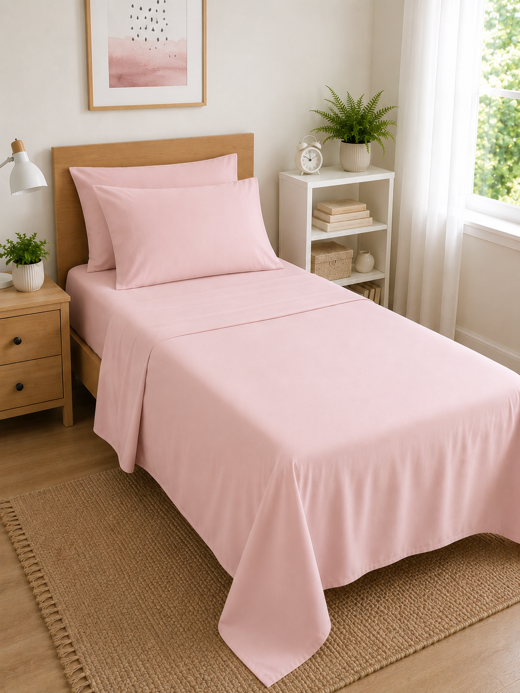 Juego De Sabanas Twin Cotton Touch 800 Hilos
