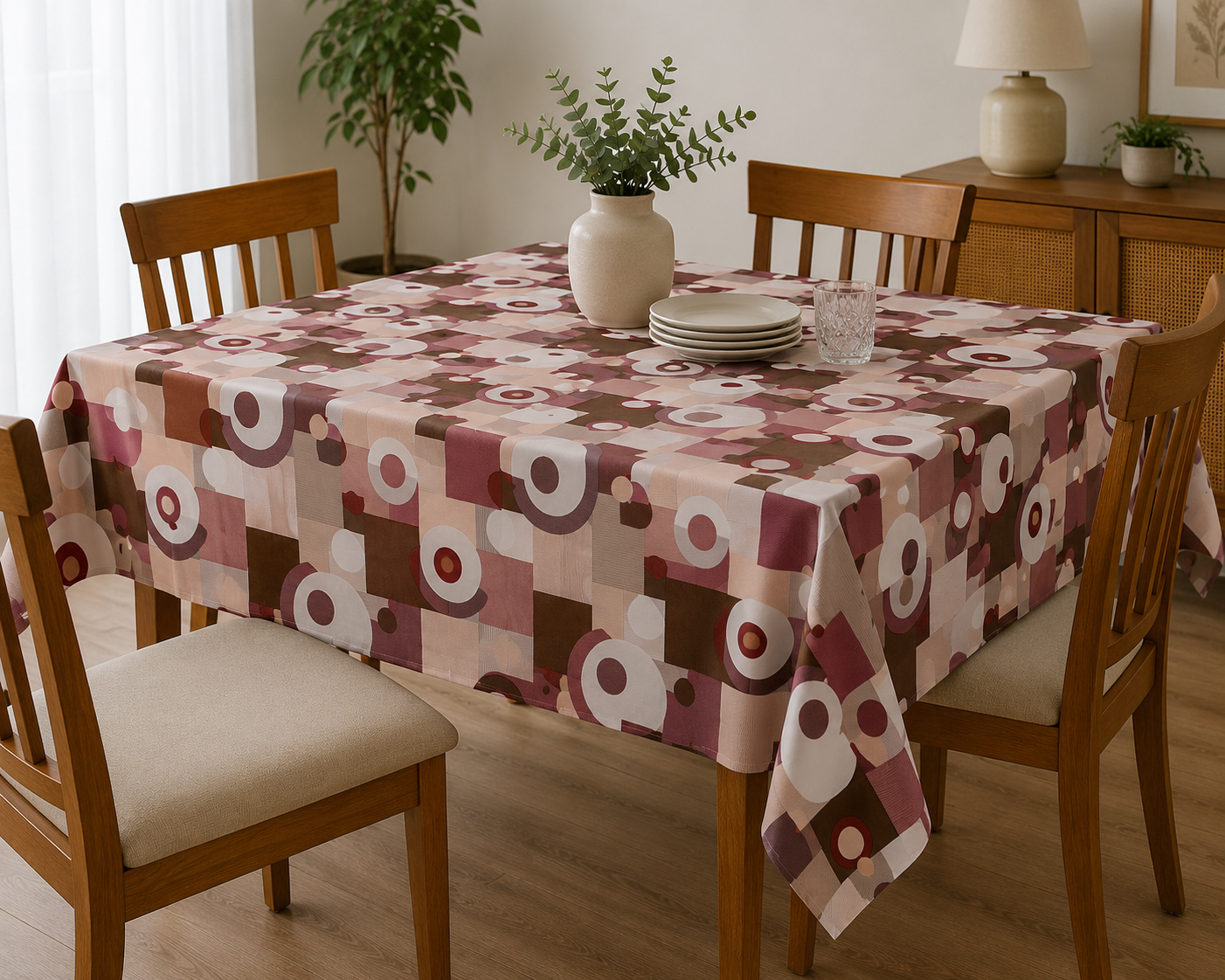 Mantel Ecocuero Estampado Con Felpa 1.45x2.00 MTS