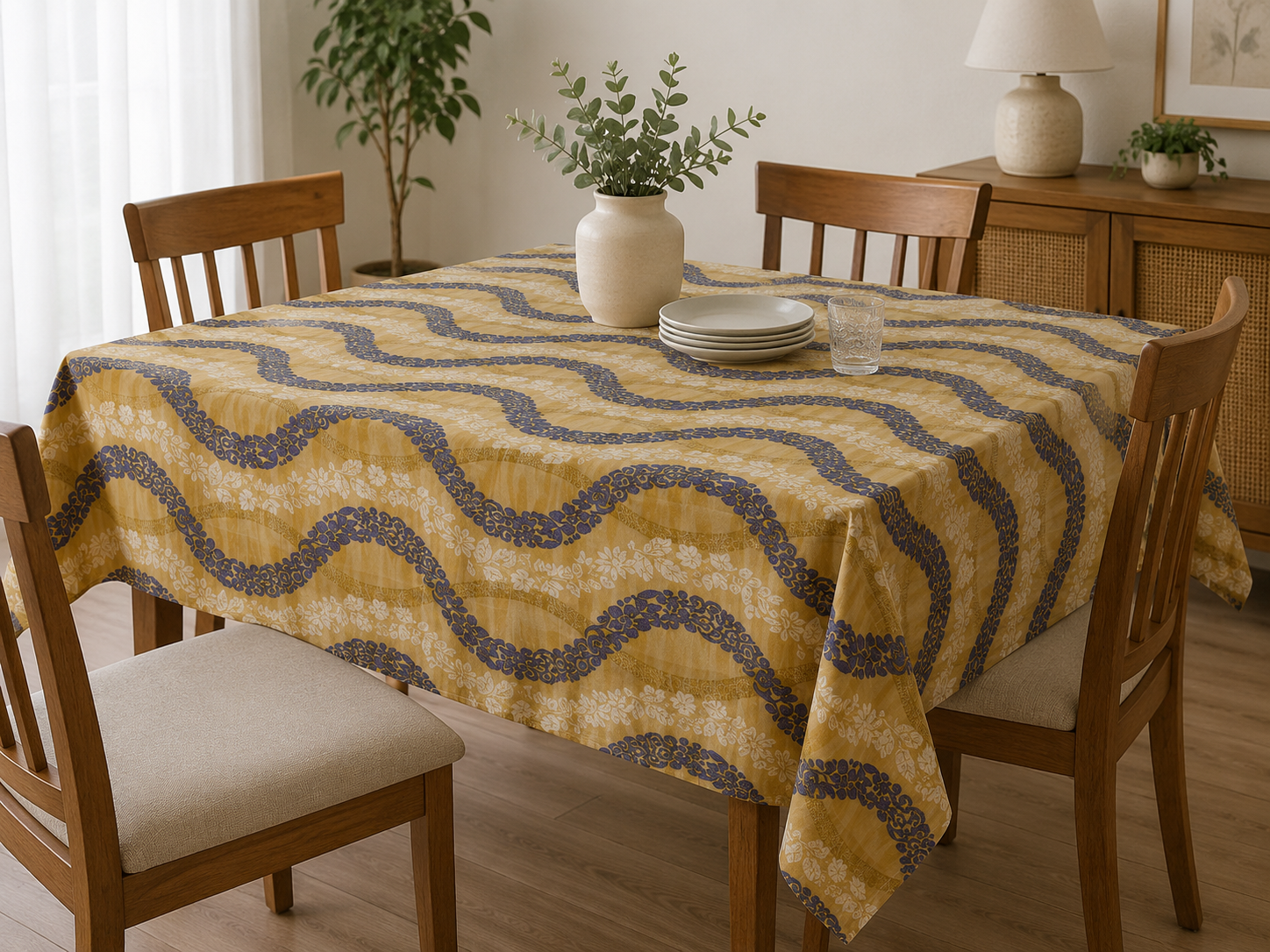 Mantel Ecocuero Estampado Con Felpa 1.45x2.00 MTS