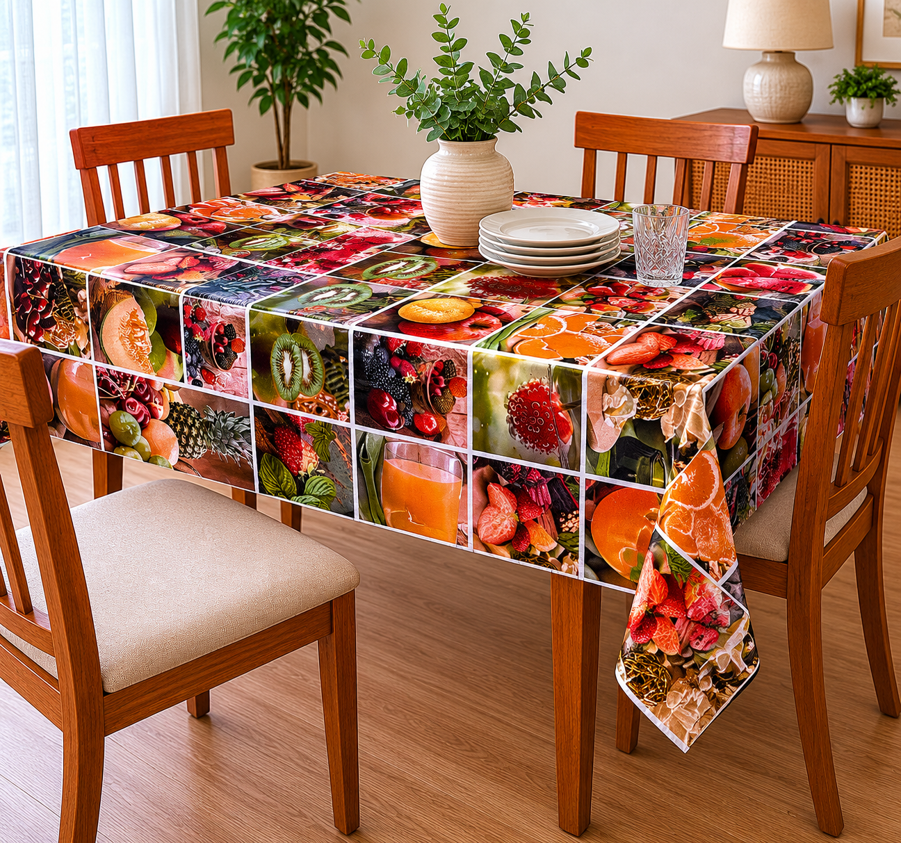Mantel Ecocuero Estampado Con Felpa 1.45x2.00 MTS