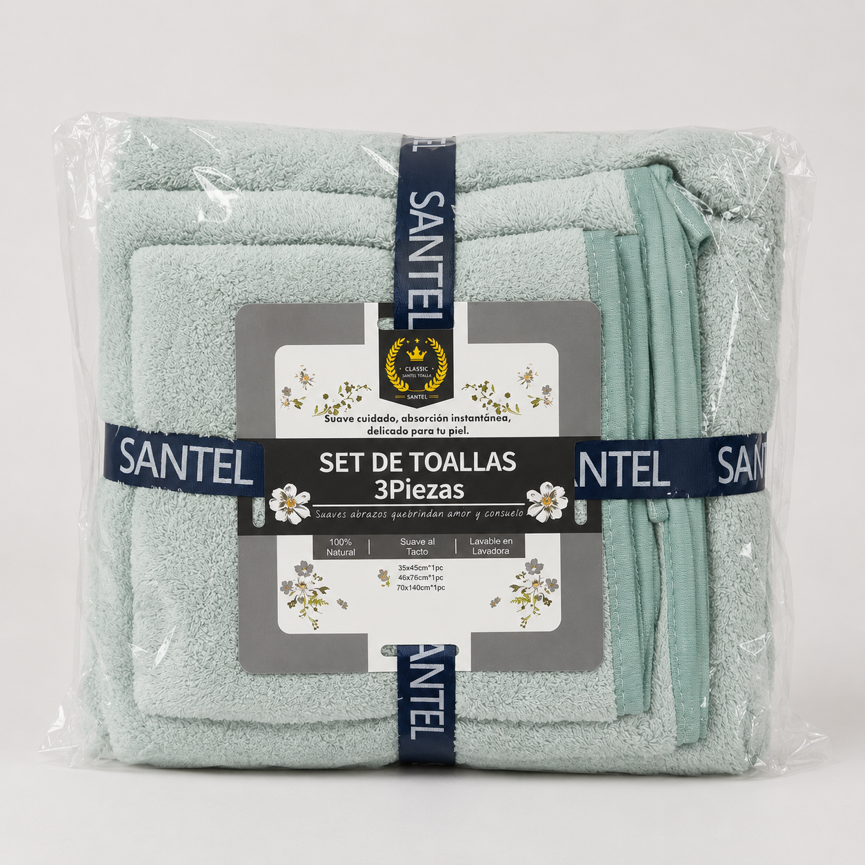 Set de toallon 3 piezas Santel