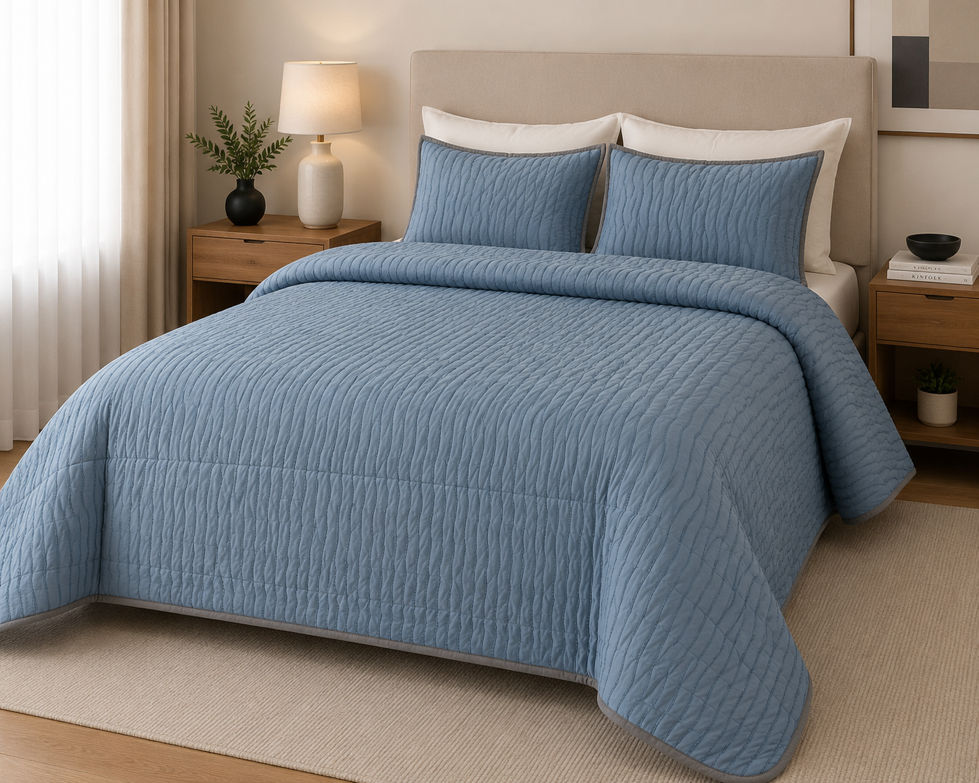 Acolchado simil plumon premium Queen