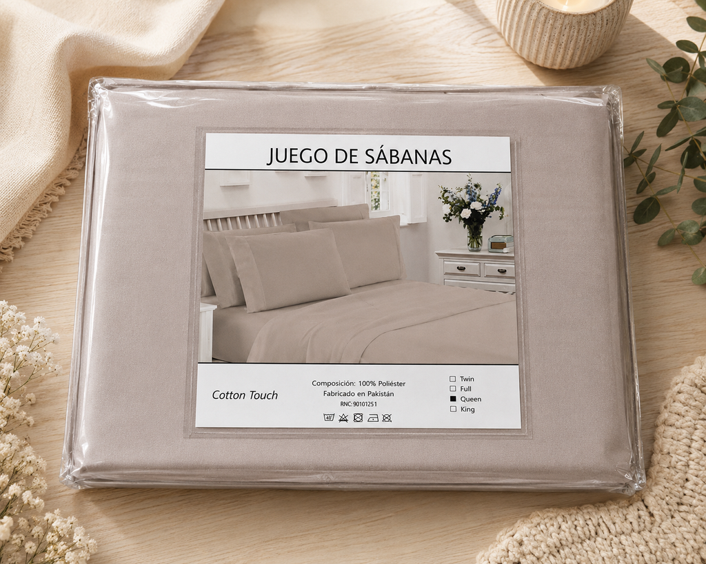 Juego De Sabanas FULL Cotton Touch 800 Hilos