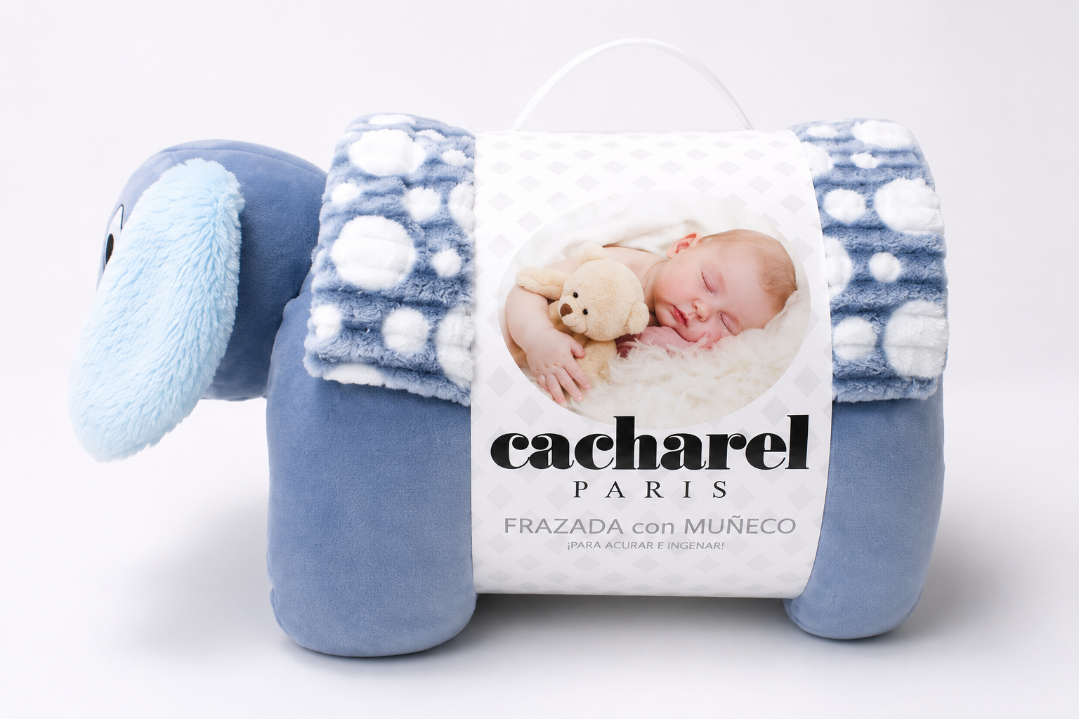 Frazada Con Almohada Muñeco Cacharel