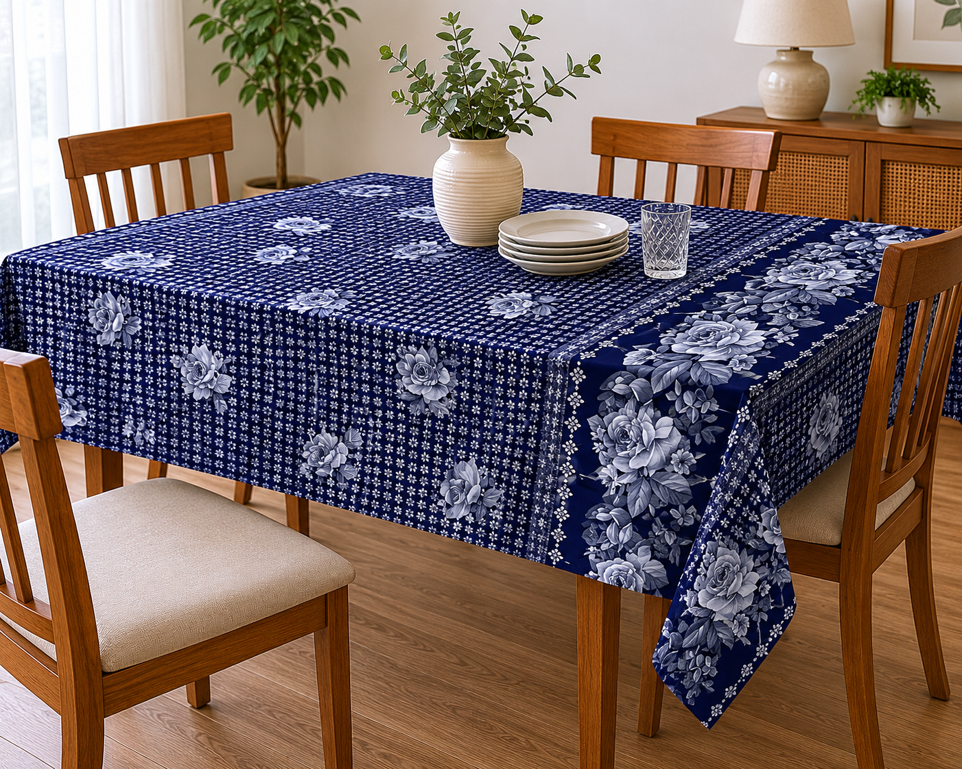 Mantel Ecocuero Estampado Con Felpa 1.45x2.00 MTS
