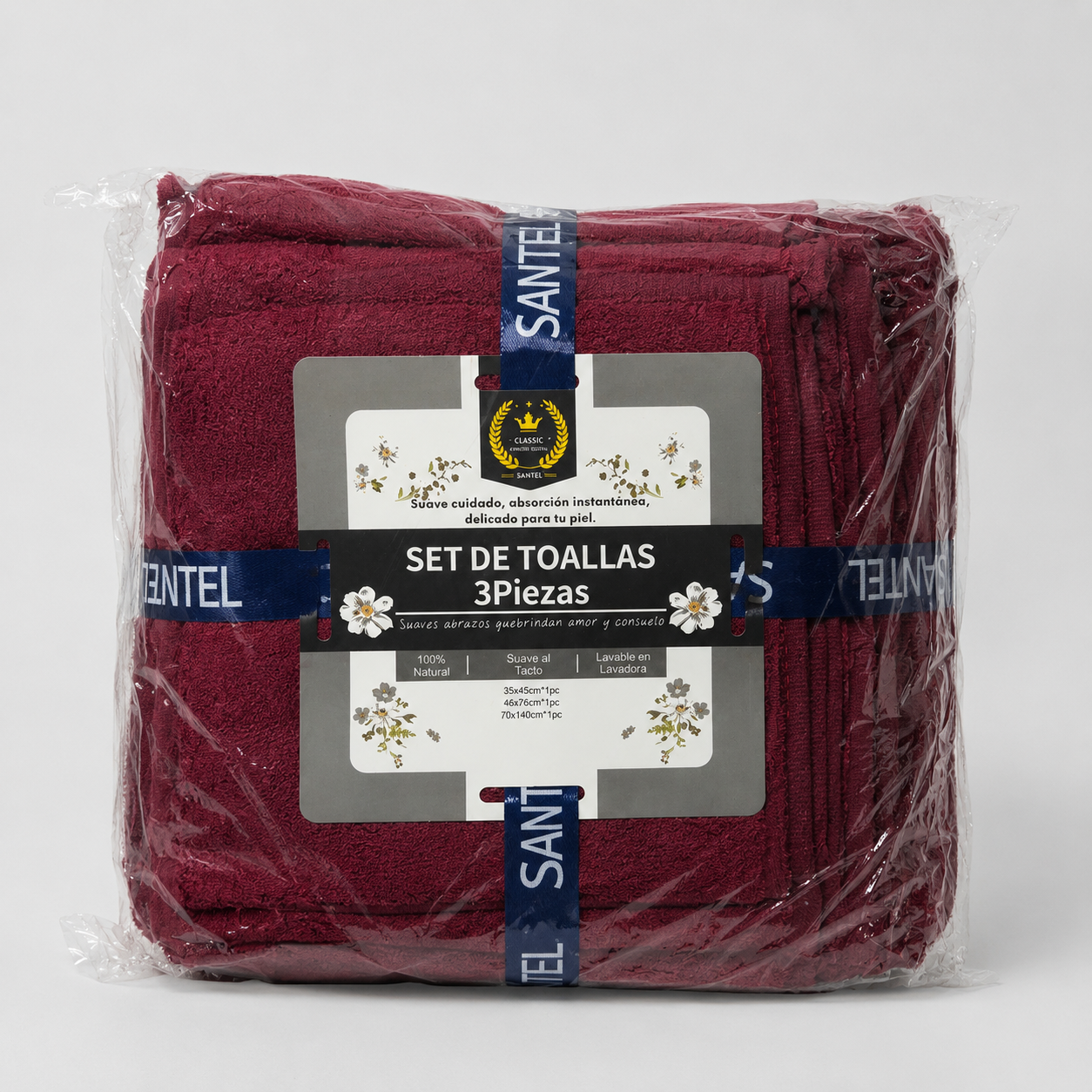 Set de toallon 3 piezas Santel