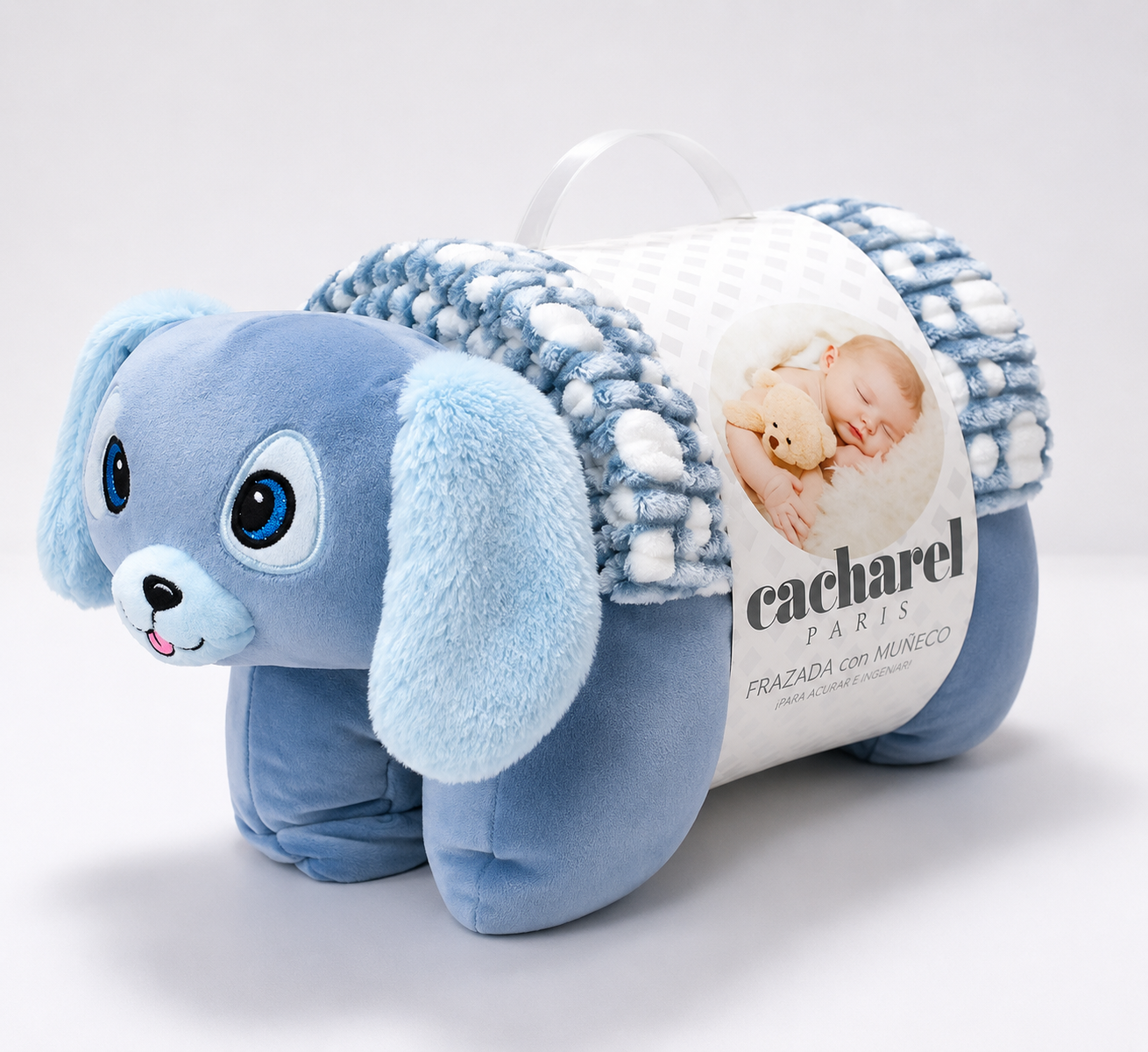 Frazada Con Almohada Muñeco Cacharel