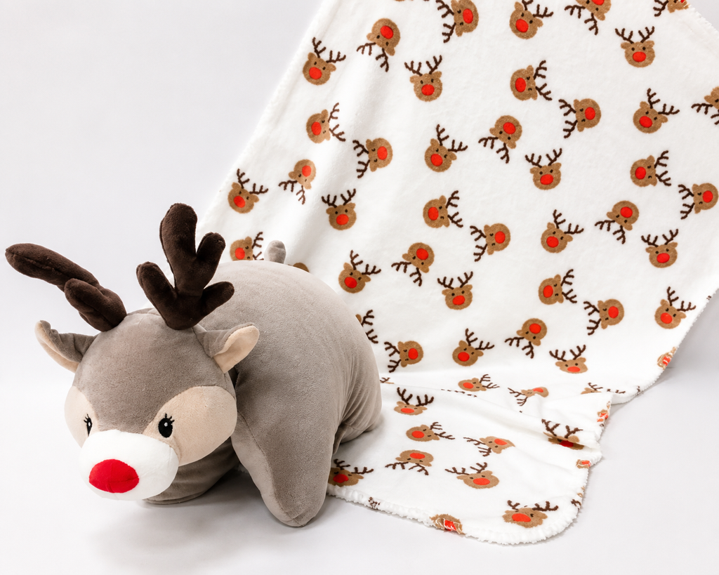 Frazada Con Almohada Muñeco Cacharel