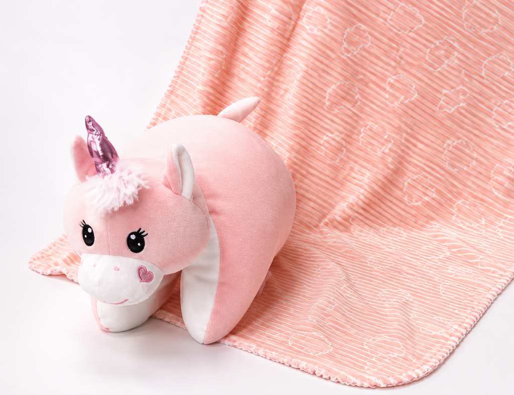 Frazada Con Almohada Muñeco Cacharel