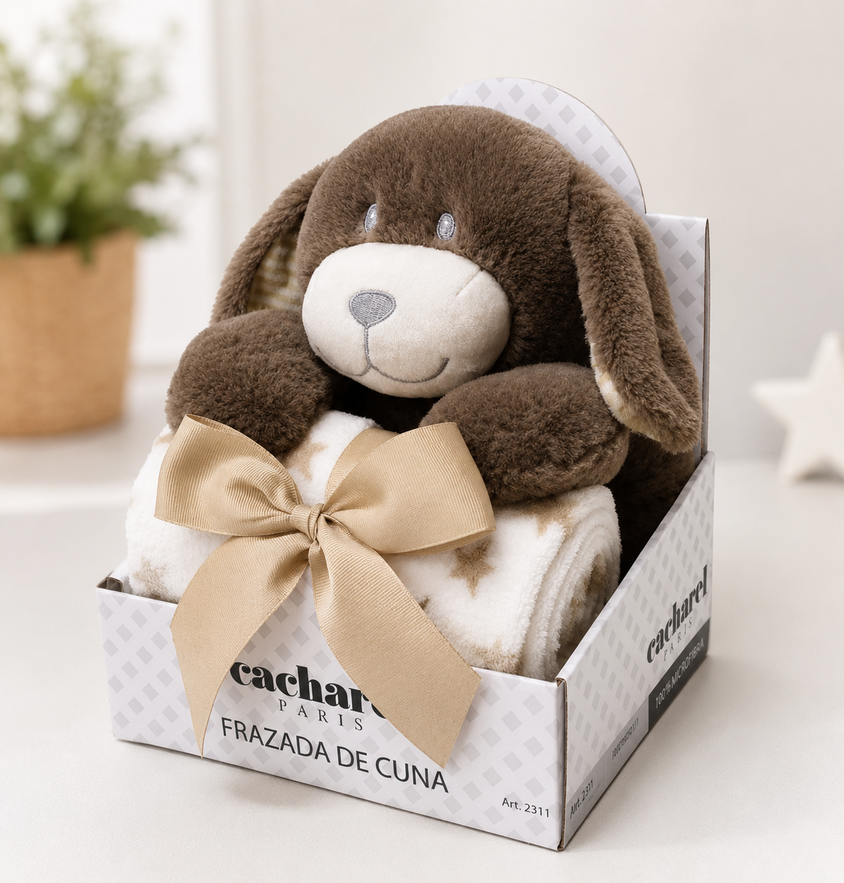 Frazada De Cuna Con Peluche Cacharel