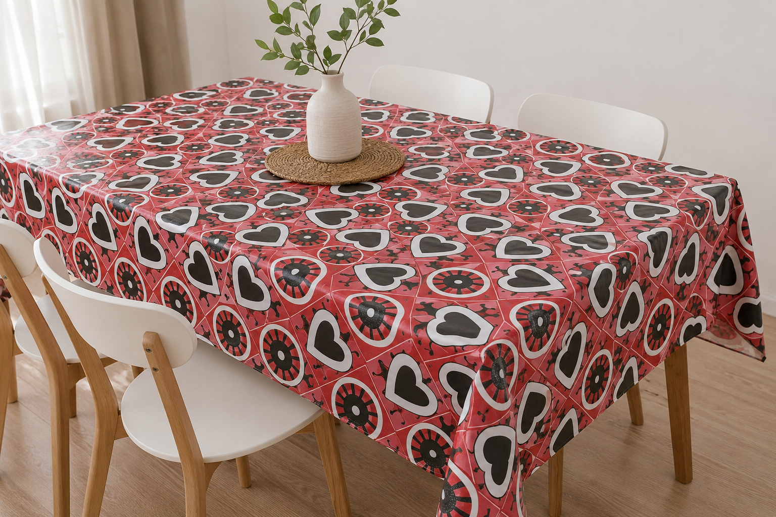 Mantel Ecocuero Estampado Con Felpa 1.45x2.00 MTS