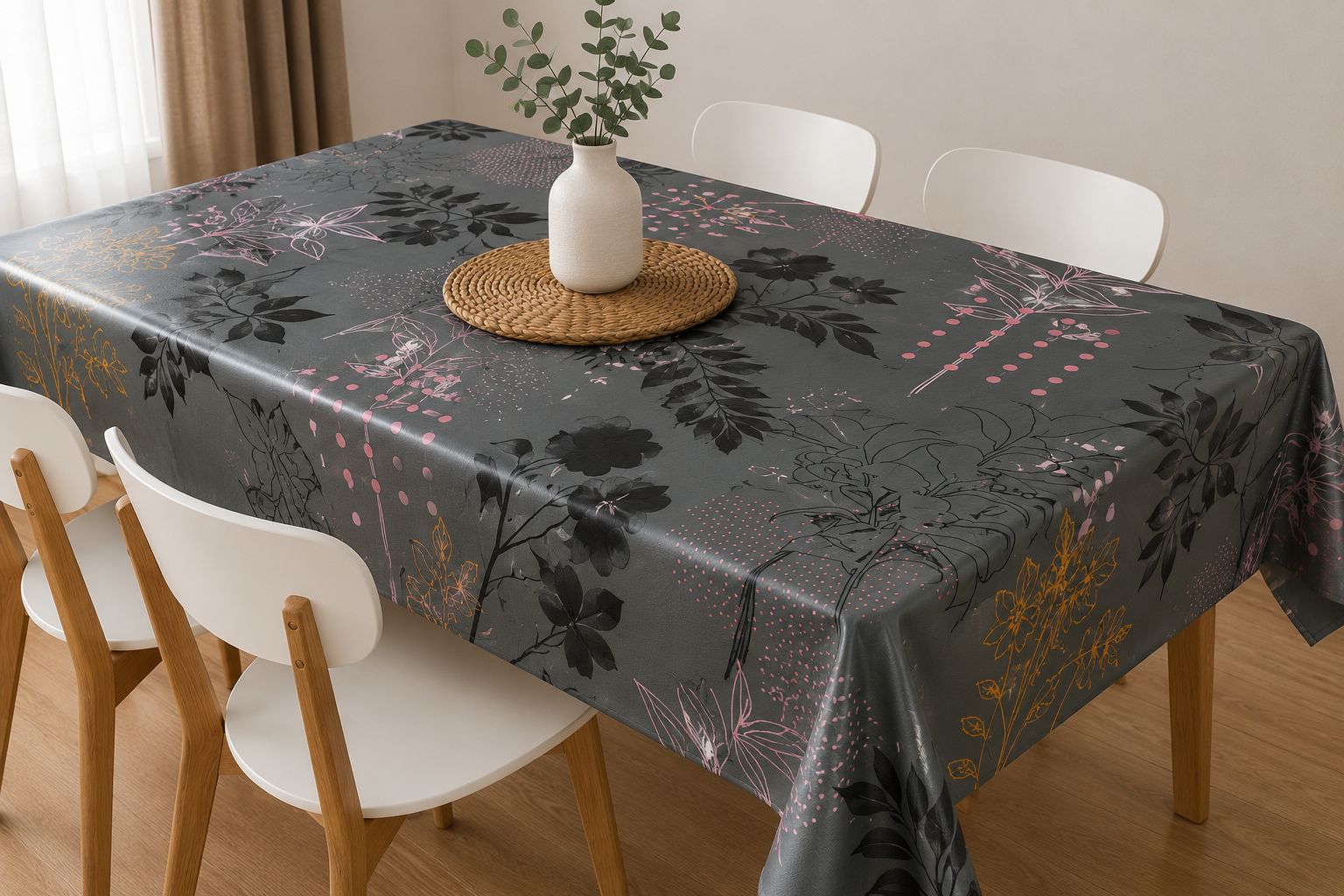 Mantel Ecocuero Estampado Con Felpa 1.45x2.00 MTS